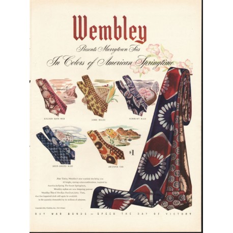 1944 Wembley Ties Ad "Murrytown Ties"