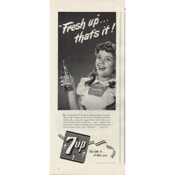 1944 7-Up Soda Ad "that's it!"