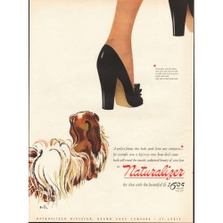 1944 Naturalizer Shoe Ad "A perfect-fitting shoe"