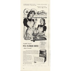1944 Nescafe Coffee Ad "full flavored coffee"