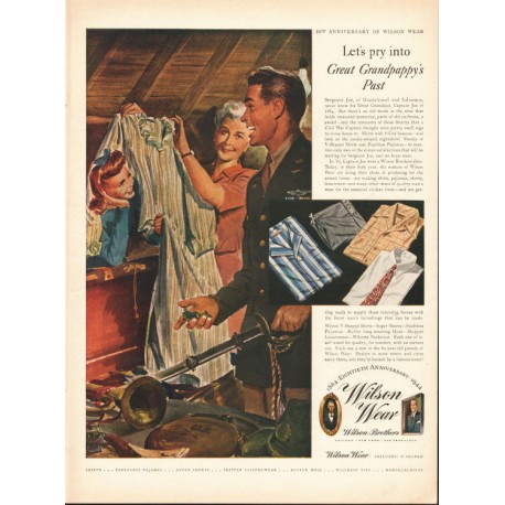 1944 Wilson Wear Vintage Ad 