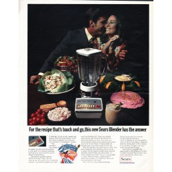 1969 Sears Blender Ad "touch and go"