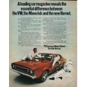 1970 American Motors Hornet Ad "the essential difference" ~ (model year 1970)