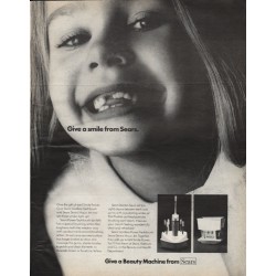 1969 Sears Power Toothbrush Ad "Give a smile"