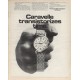 1969 Caravelle Watch Ad "transistorizes time"