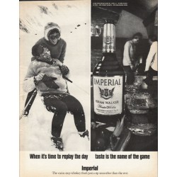 1969 Imperial Whiskey Ad "replay the day"