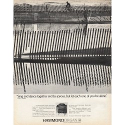 1969 Hammond Organ Ad "Sing and dance together"