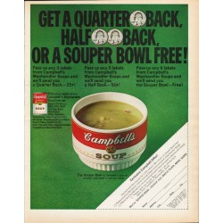1969 Campbell's Soup Ad "Get a quarter back"