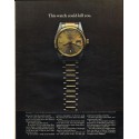 1969 Bulova Watch Ad "could kill you"
