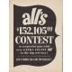 1955 ALL Detergent Ad "Contest"