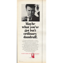 1969 Tegrin Shampoo Ad "ordinary dandruff"