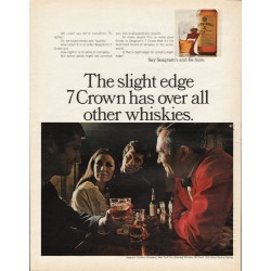 1969 Seagram's 7 Crown Whiskey Ad "The slight edge"