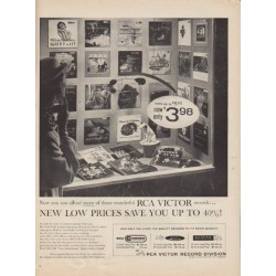1955 RCA Victor Ad "New Low Prices"