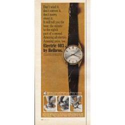 1969 Helbros Watch Ad "Don't wind it"