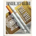 1969 Pall Mall Cigarettes Ad "yet milder"