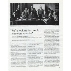 1966 Famous Writers School Ad "people who want to write"