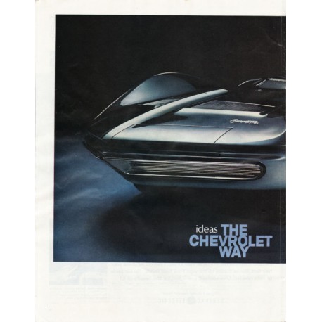 1967 Chevrolet Corvette Mako Shark II Ad "ideas" ~ (model year 1967)