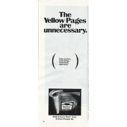 1966 Yellow Pages Ad "unnecessary"