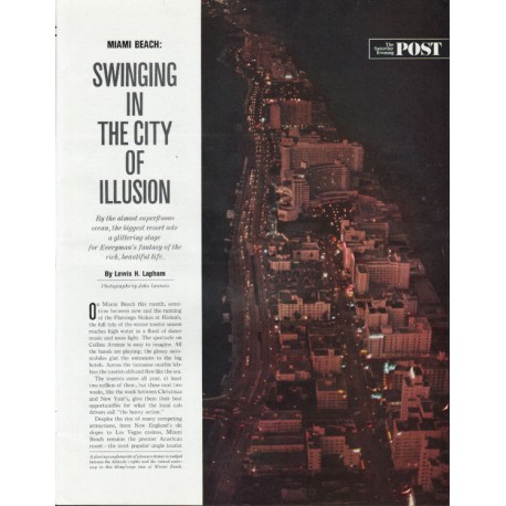 1966 Miami Beach Article ~ Swinging in the City of Illusion