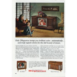 1966 Magnavox Television Ad "brilliant color"