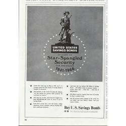 1966 U.S. Savings Bonds Ad "Star-Spangled Security"