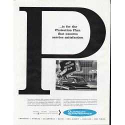 1966 GM Guardian Maintenance Ad "Protection Plan"
