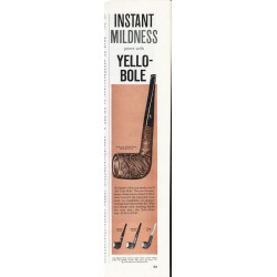 1966 Yello-Bole Pipes Ad "instant mildness"