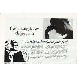 1966 Anacin Aspirin Ad "casts away gloom"