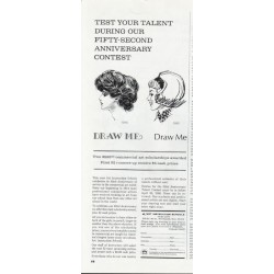 1966 Art Instruction Schools Ad "test your talent"
