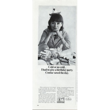 1966 Contac Ad "cold or no cold"