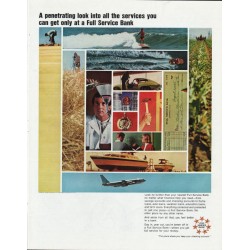 1966 Full Service Bank Ad "penetrating look"