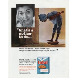1966 Total Cereal Ad "what's a mother to do"