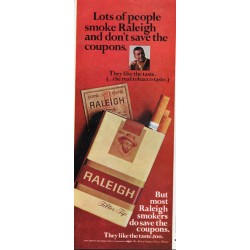 1966 Raleigh and Belair Cigarettes Ad "Lots of people smoke"