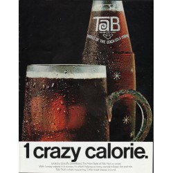 1966 Tab Cola Ad "1 crazy calorie"