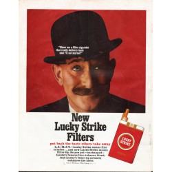 1966 Lucky Strike Cigarettes Ad "I'll eat my hat"