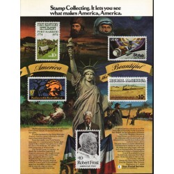 1975 U.S. Postal Service Ad "Stamp Collecting"