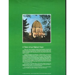 1975 Bahá'í House of Worship Ad "Highest Hope"