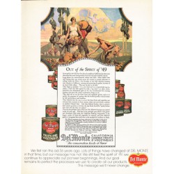 1975 Del Monte Fruits & Vegetables Ad "Spirit of '49"