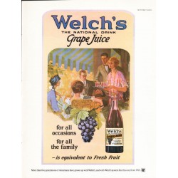 1975 Welch's Grape Juice Ad "for all occasions"