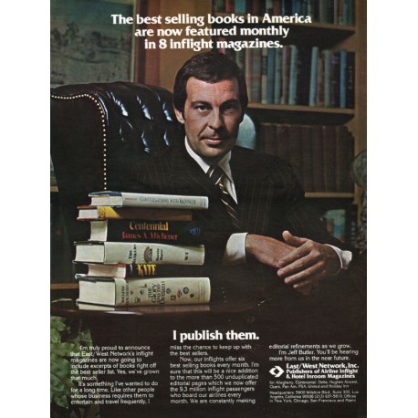 1975 East/West Network, Inc. Ad "best selling books"