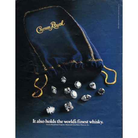 1981 Crown Royal Ad "the world's finest whisky"