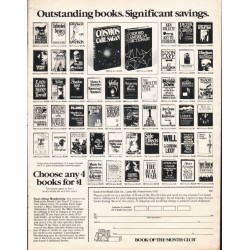 1981 Book-Of-The-Month Club Ad "Outstanding books"