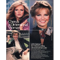 1981 Clairesse Hair Color Ad "a Dimensional Woman"