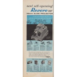 1955 Revere Slide Projector Ad "new! self-operating!"