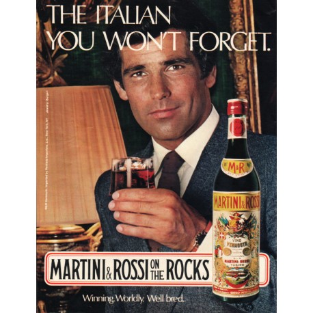 1981 Martini & Rossi Vermouth Ad "The Italian"