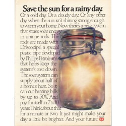 1981 Phillips Petroleum Driscopipe Ad "Save the sun"