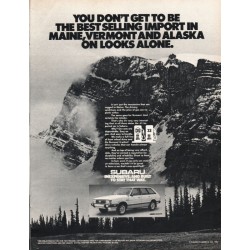 1981 Subaru 4WD Wagon Ad "Maine, Vermont and Alaska"