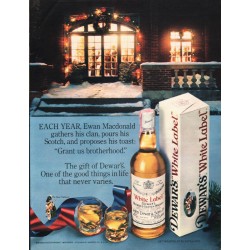 1981 Dewar's "White Label" Scotch Ad "each year"