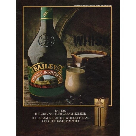 1981 Baileys Irish Cream Liqueur Ad "taste is magic!"