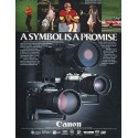 1981 Canon Camera Ad "symbol is a promise"